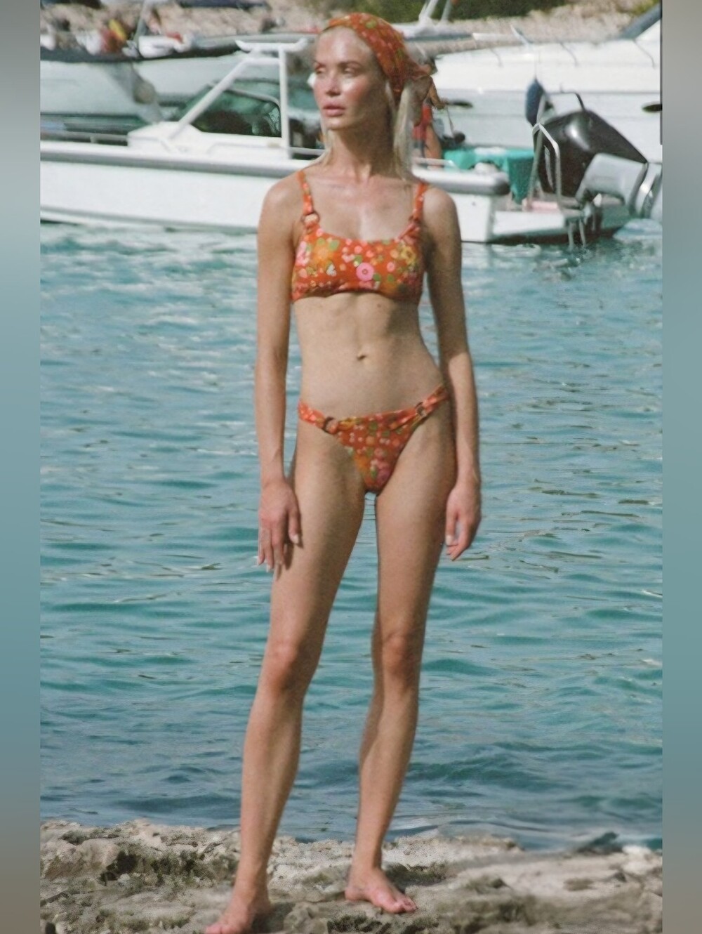 Spell Pomelia Ring Pant Bikini Bottoms Swim Summer Floral Retro Small NEW